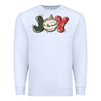 White joy to the world Premium Sweatshirt - MaliasSmallBusiness