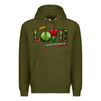 Army Green love summer Premium Hoodie - CowhideDigitalArt
