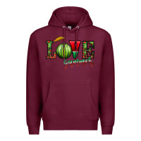 Burgundy love summer Premium Hoodie - CowhideDigitalArt