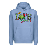 Colony Blue love summer Premium Hoodie - CowhideDigitalArt