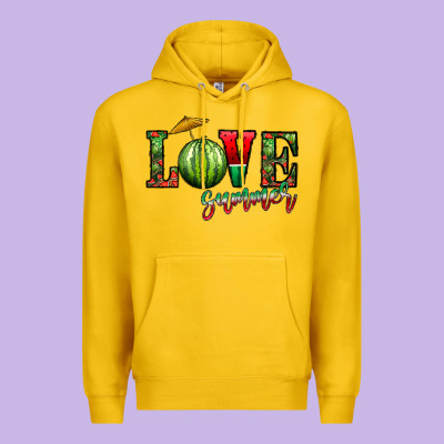Love Summer Premium Hoodie Designed By Cowhidedigitalart