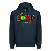 Navy love summer Premium Hoodie - CowhideDigitalArt