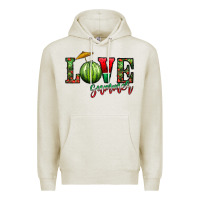 Oatmeal Heather love summer Premium Hoodie - CowhideDigitalArt