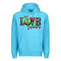 Ocean Blue love summer Premium Hoodie - CowhideDigitalArt