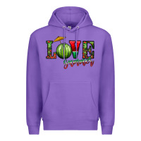 Purple love summer Premium Hoodie - CowhideDigitalArt