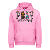 Fuchsia Pink pray whithout crasing Urban Hoodie - CowhideDigitalArt