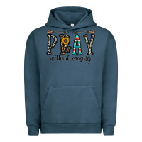 Pigment Midnight Navy pray whithout crasing Urban Hoodie - CowhideDigitalArt