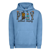 Pigment Pebble Blue pray whithout crasing Urban Hoodie - CowhideDigitalArt