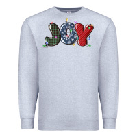 Heather Grey joy christmas lights Premium Sweatshirt - MaliasSmallBusiness