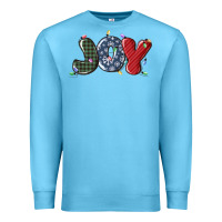 Ocean Blue joy christmas lights Premium Sweatshirt - MaliasSmallBusiness
