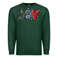 Sports Green joy christmas lights Premium Sweatshirt - MaliasSmallBusiness