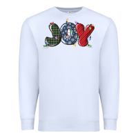White joy christmas lights Premium Sweatshirt - MaliasSmallBusiness