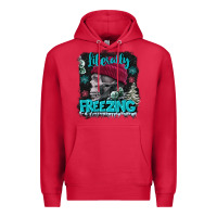 Cardinal literally freezing skull Premium Hoodie - FaDigitalArtStudio