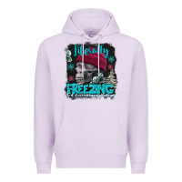 Lilac literally freezing skull Premium Hoodie - FaDigitalArtStudio