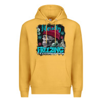 Mustard literally freezing skull Premium Hoodie - FaDigitalArtStudio