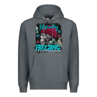 Rock literally freezing skull Premium Hoodie - FaDigitalArtStudio