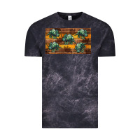 Cloud Black dinosaur triceratops sippy cup Vintage Tee - Artiststas