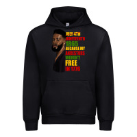 Black juneteenth 1885 because my ancestors weren't free in 1776 black man Urban Hoodie - HRA Design Shop