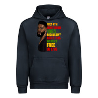 Navy juneteenth 1885 because my ancestors weren't free in 1776 black man Urban Hoodie - HRA Design Shop