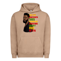 Pigment Burro juneteenth 1885 because my ancestors weren't free in 1776 black man Urban Hoodie - HRA Design Shop
