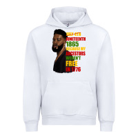 White juneteenth 1885 because my ancestors weren't free in 1776 black man Urban Hoodie - HRA Design Shop