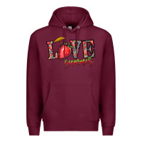 Burgundy love summer Premium Hoodie - CowhideDigitalArt