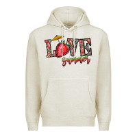 Oatmeal Heather love summer Premium Hoodie - CowhideDigitalArt