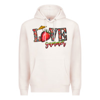 Pale Pink love summer Premium Hoodie - CowhideDigitalArt