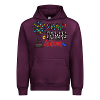 Mauve Wine small town autism Urban Hoodie - CowhideDigitalArt