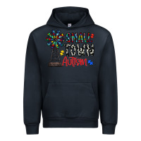 Navy small town autism Urban Hoodie - CowhideDigitalArt