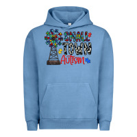 Pigment Pebble Blue small town autism Urban Hoodie - CowhideDigitalArt