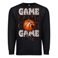 Black game day basketball bal Premium Sweatshirt - MaliasSmallBusiness
