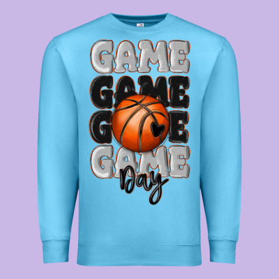 Premium Sweatshirt game day basketball bal