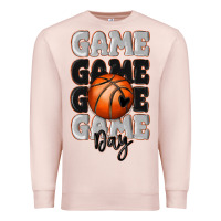 Pale Pink game day basketball bal Premium Sweatshirt - MaliasSmallBusiness