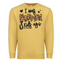 Antique Gold i was normal three kids ago momlife Premium Sweatshirt - MaliasSmallBusiness