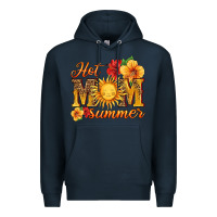 Navy hot mom summer Premium Hoodie - HRA Design Shop