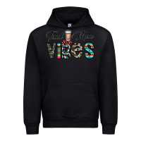 Black tired mom vibes Urban Hoodie - CowhideDigitalArt