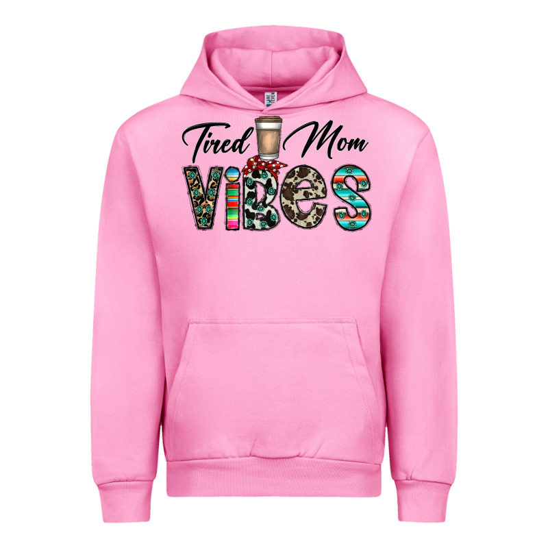 Tired Mom Vibes Urban Hoodie by CowhideDigitalArt | Teevron