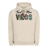 Pigment French Oak tired mom vibes Urban Hoodie - CowhideDigitalArt