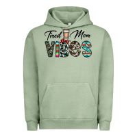 Pigment Oil Green tired mom vibes Urban Hoodie - CowhideDigitalArt