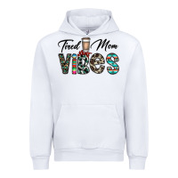 White tired mom vibes Urban Hoodie - CowhideDigitalArt