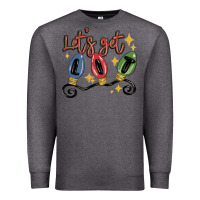 Charcoal Heather let's get lit Premium Sweatshirt - MaliasSmallBusiness
