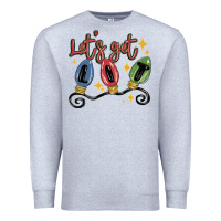 Heather Grey let's get lit Premium Sweatshirt - MaliasSmallBusiness