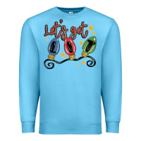 Ocean Blue let's get lit Premium Sweatshirt - MaliasSmallBusiness