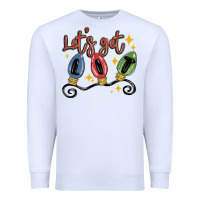 White let's get lit Premium Sweatshirt - MaliasSmallBusiness