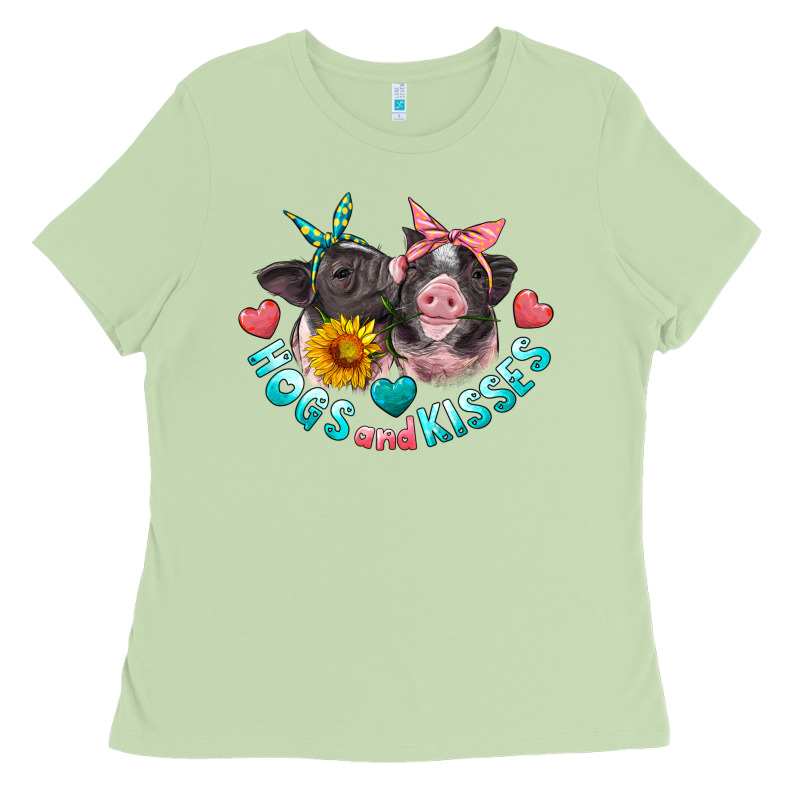Hogs And Kisses Pigs Ladies Tee by Artiststas | Teevron