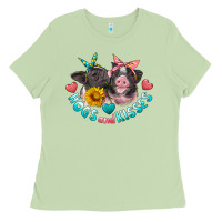 Matcha hogs and kisses pigs Ladies Tee - Artiststas