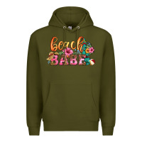 Army Green beach babe Premium Hoodie - HRA Design Shop