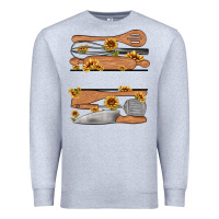 Heather Grey custom name kitchen tools Premium Sweatshirt - MaliasSmallBusiness