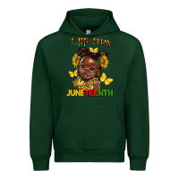 Forest Green little miss juneteenth Urban Hoodie - HRA Design Shop